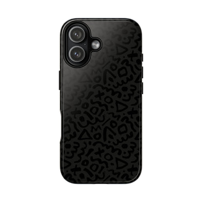Retro Geometric Vibes Phone Case – 80s 90s Vintage Abstract Pattern for iPhone & Samsung - JGUS