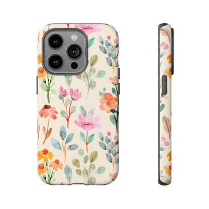 Petal Splash Watercolor Symphony Phone Case