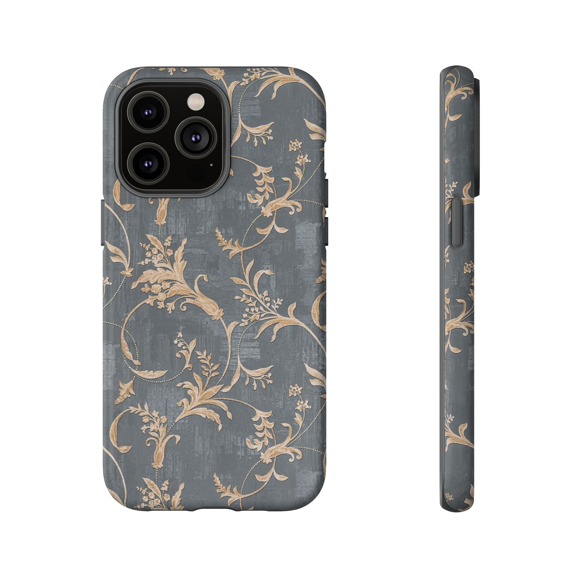 Old-Fashioned Flower Phone Case – Aesthetic Protective Cover for iPhone & Samsung - JGUS