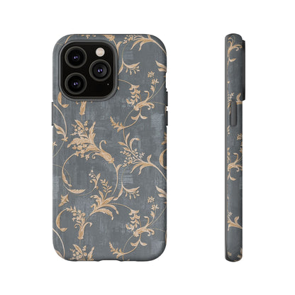 Old-Fashioned Flower Phone Case – Aesthetic Protective Cover for iPhone & Samsung - JGUS