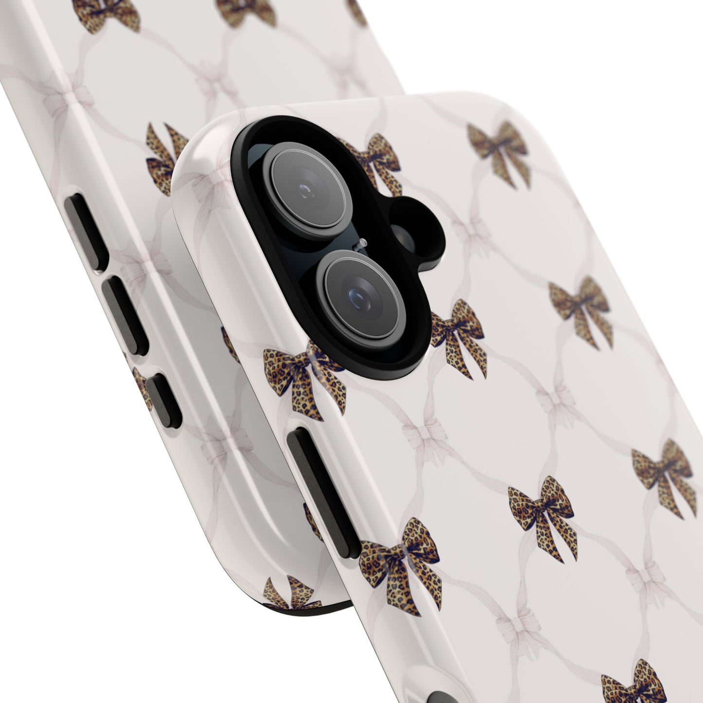 Chic Bow Pattern Phone Case | Elegant Clear Protective Case | Stylish iPhone & Samsung Cover - JGUS