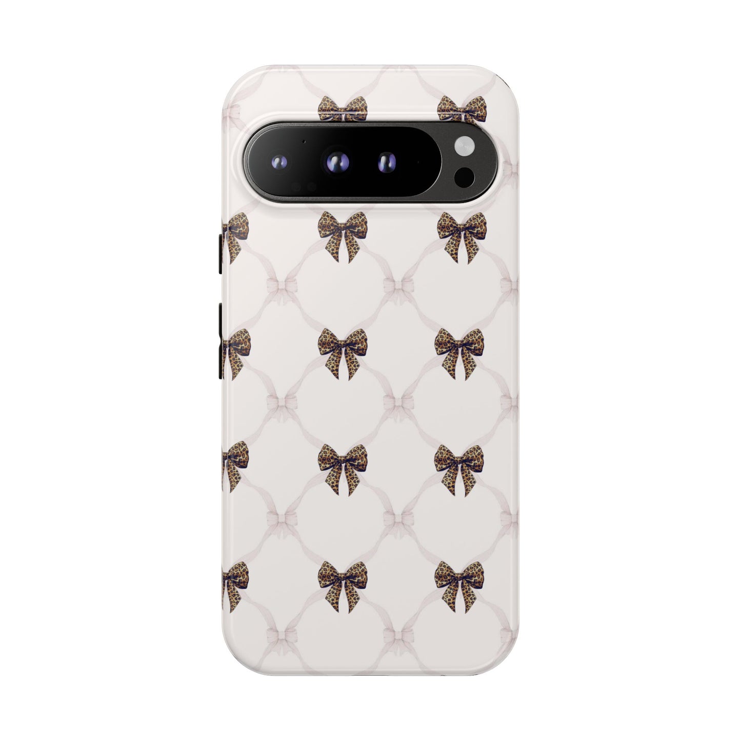 Chic Bow Pattern Phone Case | Elegant Clear Protective Case | Stylish iPhone & Samsung Cover - JGUS