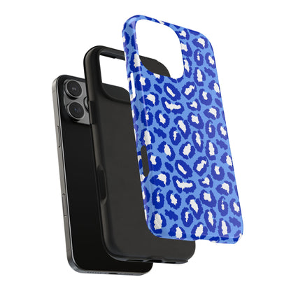 Leopard Vibes - Blue Edition Phone Case for iPhone & Samsung - Stylish & Durable Animal Print Case
