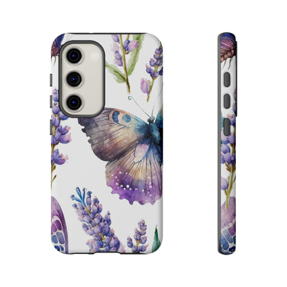 Lavender Butterfly Protective Phone Case