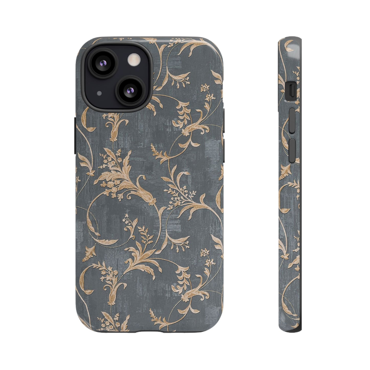 Old-Fashioned Flower Phone Case – Aesthetic Protective Cover for iPhone & Samsung - JGUS