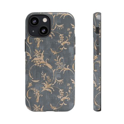 Old-Fashioned Flower Phone Case – Aesthetic Protective Cover for iPhone & Samsung - JGUS