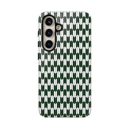 Green Harmony Geometric Phone Case – Durable, Slim, and MagSafe Compatible - JGUS