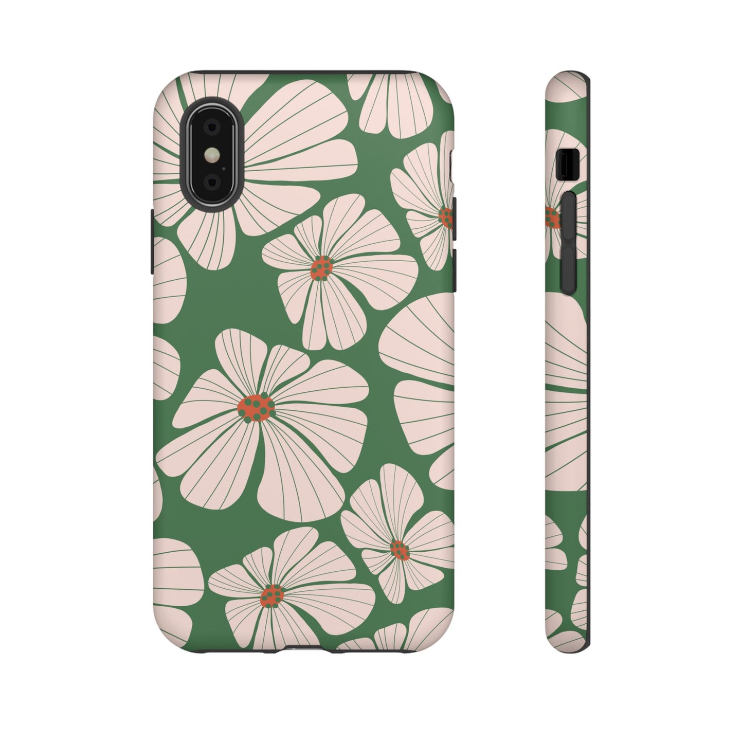 Retro Floral Abstract Phone Case – Vintage 70s & 80s Aesthetic for iPhone & Samsung - JGUS