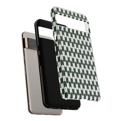 Green Harmony Geometric Phone Case – Durable, Slim, and MagSafe Compatible - JGUS