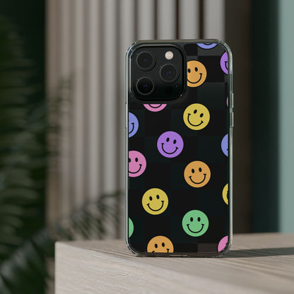 Happy Vibes Clear Phone Case