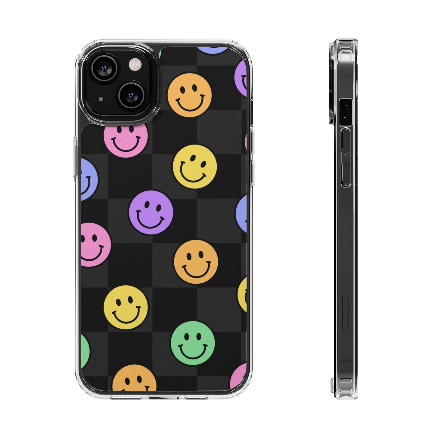 Happy Vibes Clear Phone Case