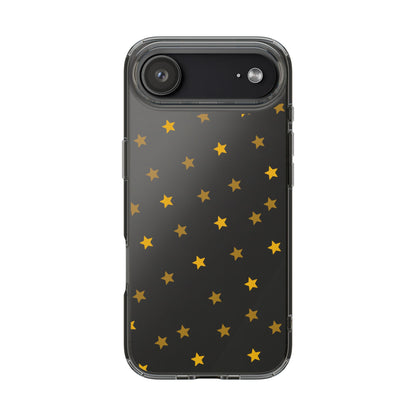Yellow Stars Clear Phone Case