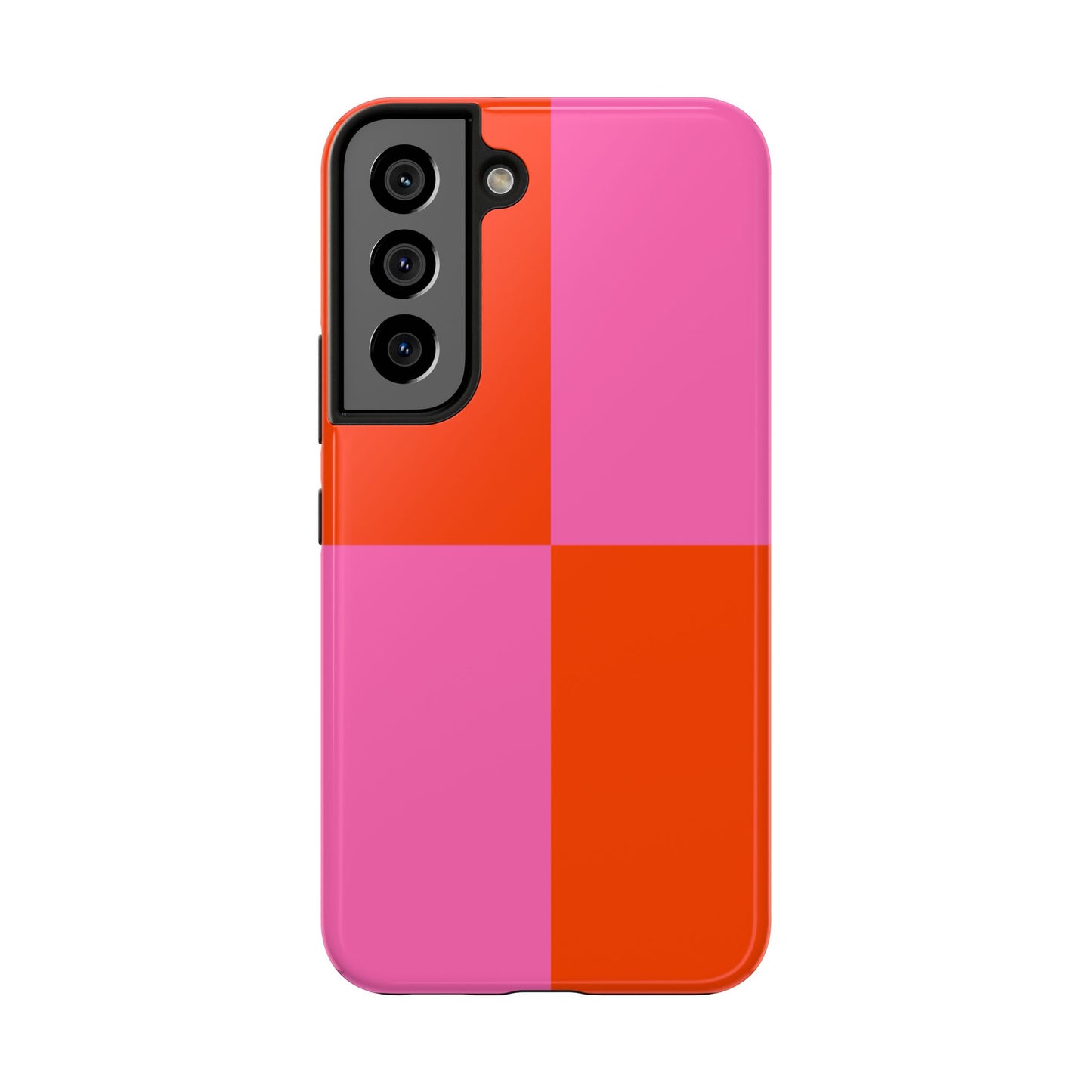 Plaid Sunset Orange & Pink Phone Case