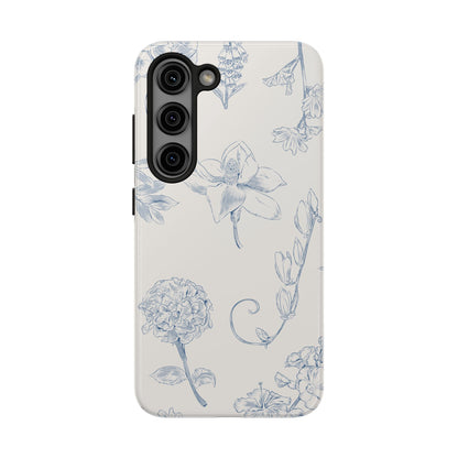 Jasmine Sketch Phone Case – Artistic Design, Slim, Durable & MagSafe Compatible