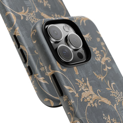 Old-Fashioned Flower Phone Case – Aesthetic Protective Cover for iPhone & Samsung - JGUS