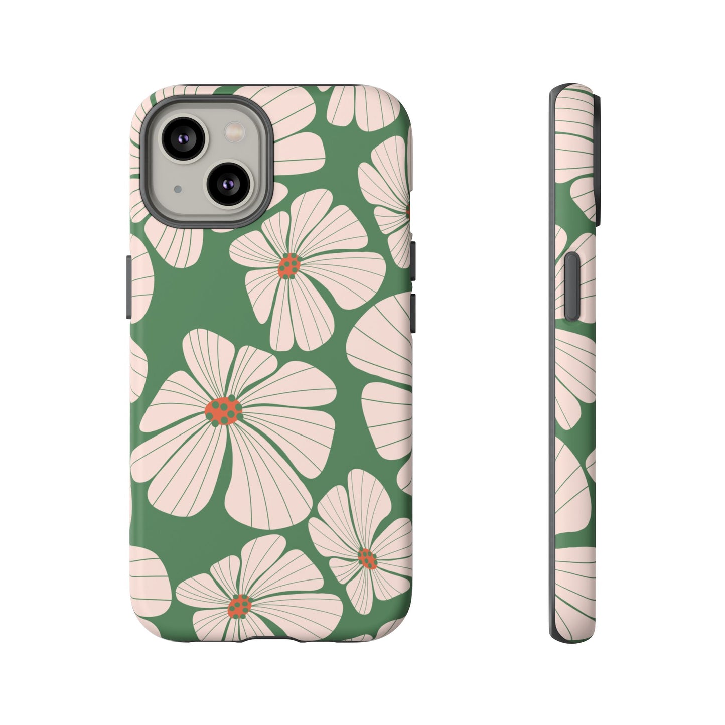 Retro Floral Abstract Phone Case – Vintage 70s & 80s Aesthetic for iPhone & Samsung - JGUS