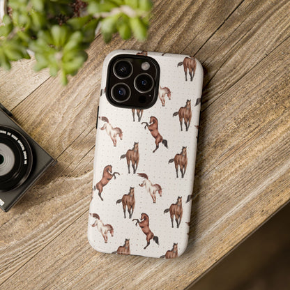 Wild Mustang Horse Pattern Phone Case – Stylish, Protective & Eco-Friendly - JGUS