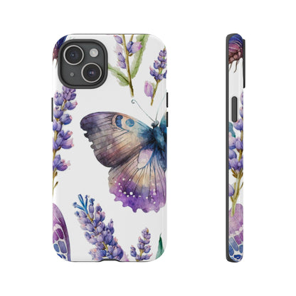 Lavender Butterfly Protective Phone Case