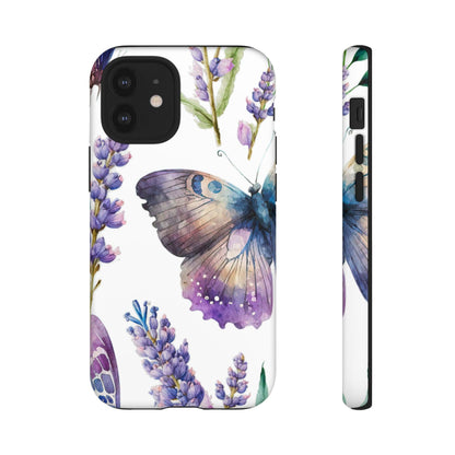 Lavender Butterfly Protective Phone Case