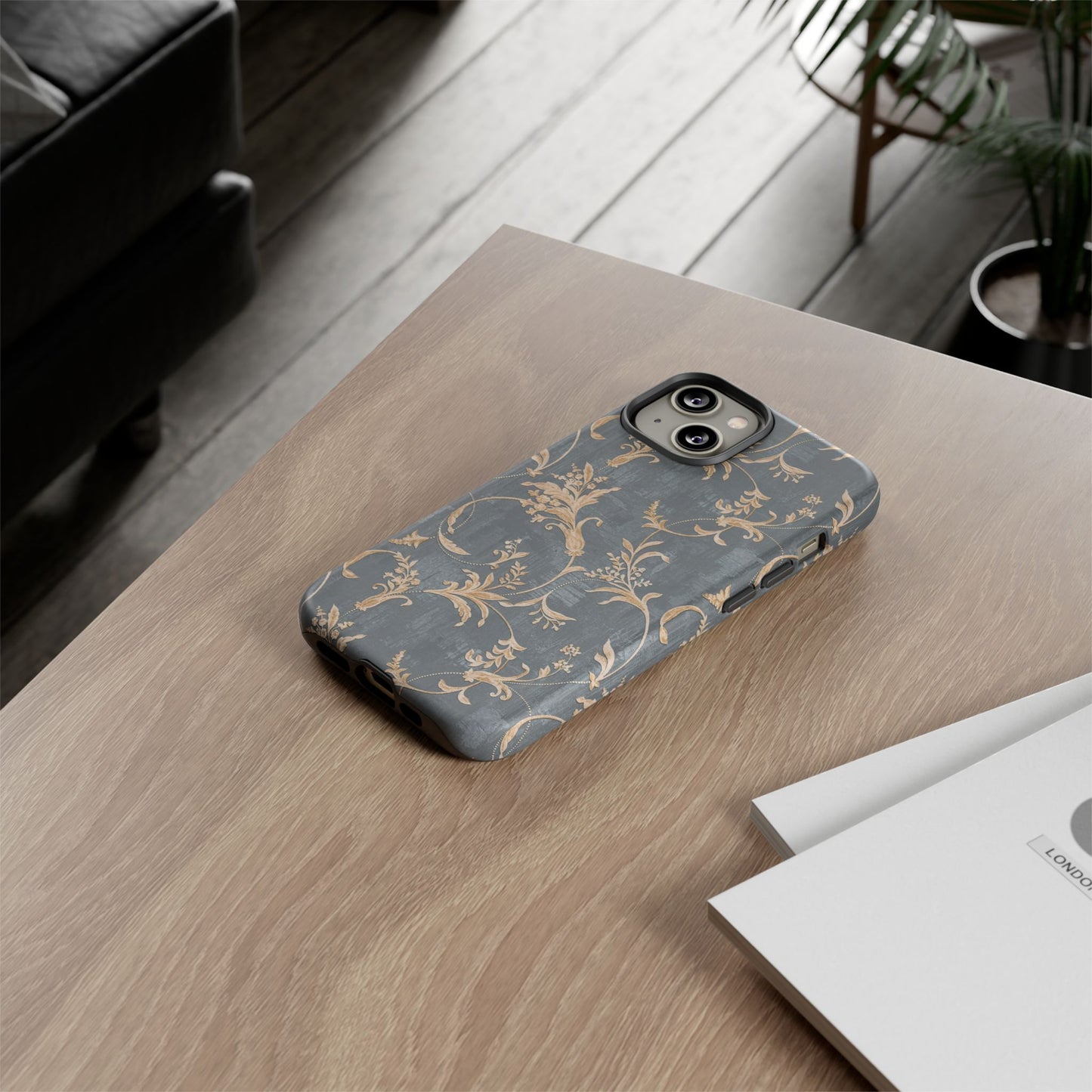 Old-Fashioned Flower Phone Case – Aesthetic Protective Cover for iPhone & Samsung - JGUS