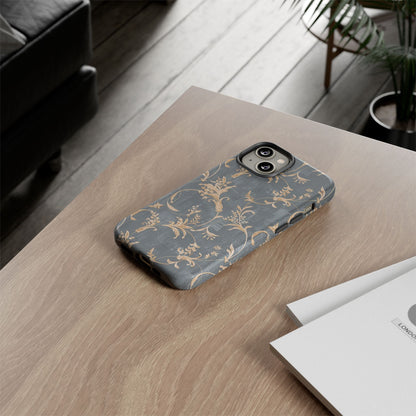 Old-Fashioned Flower Phone Case – Aesthetic Protective Cover for iPhone & Samsung - JGUS