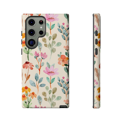 Petal Splash Watercolor Symphony Phone Case