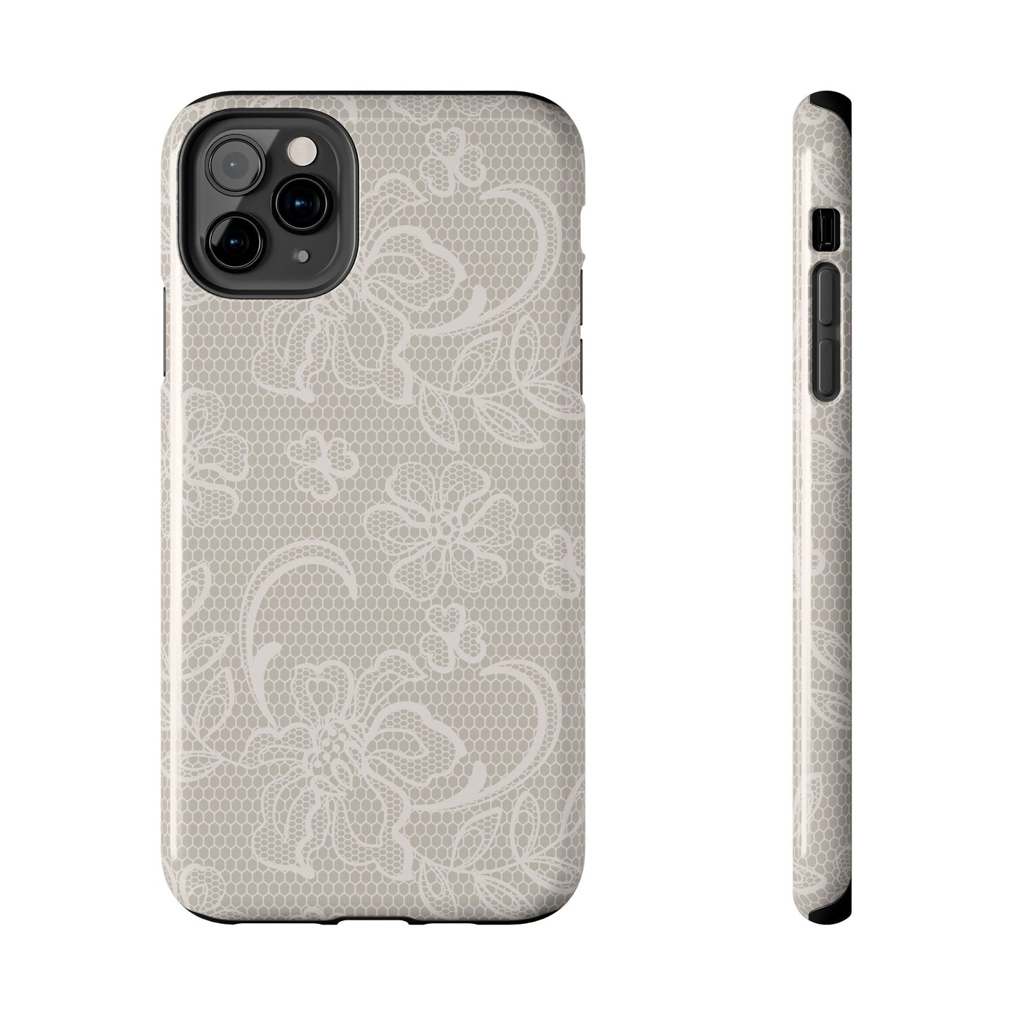 Vintage Floral Lace Phone Case – Aesthetic Protective Cover for iPhone & Samsung