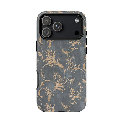 Old-Fashioned Flower Phone Case – Aesthetic Protective Cover for iPhone & Samsung - JGUS