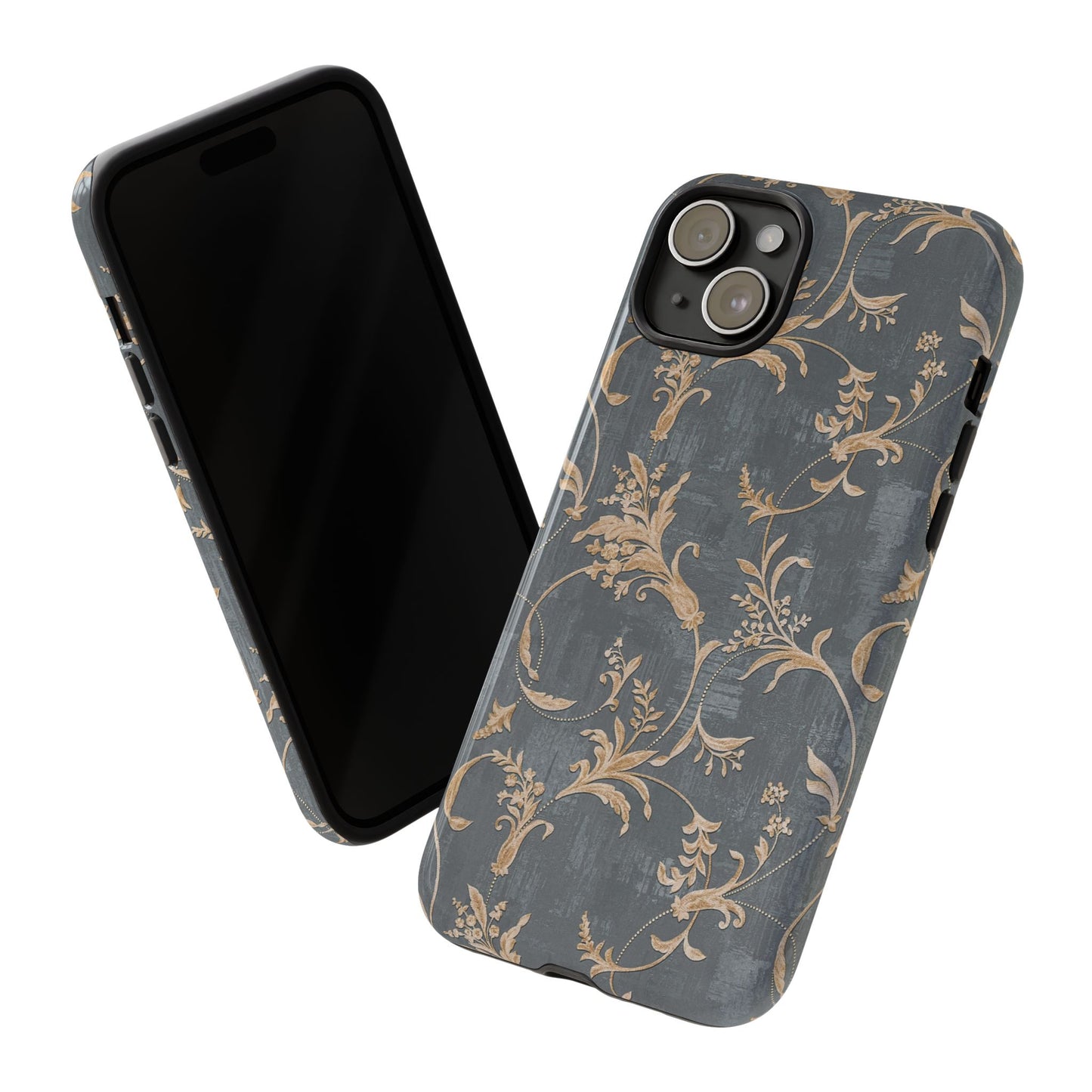 Old-Fashioned Flower Phone Case – Aesthetic Protective Cover for iPhone & Samsung - JGUS