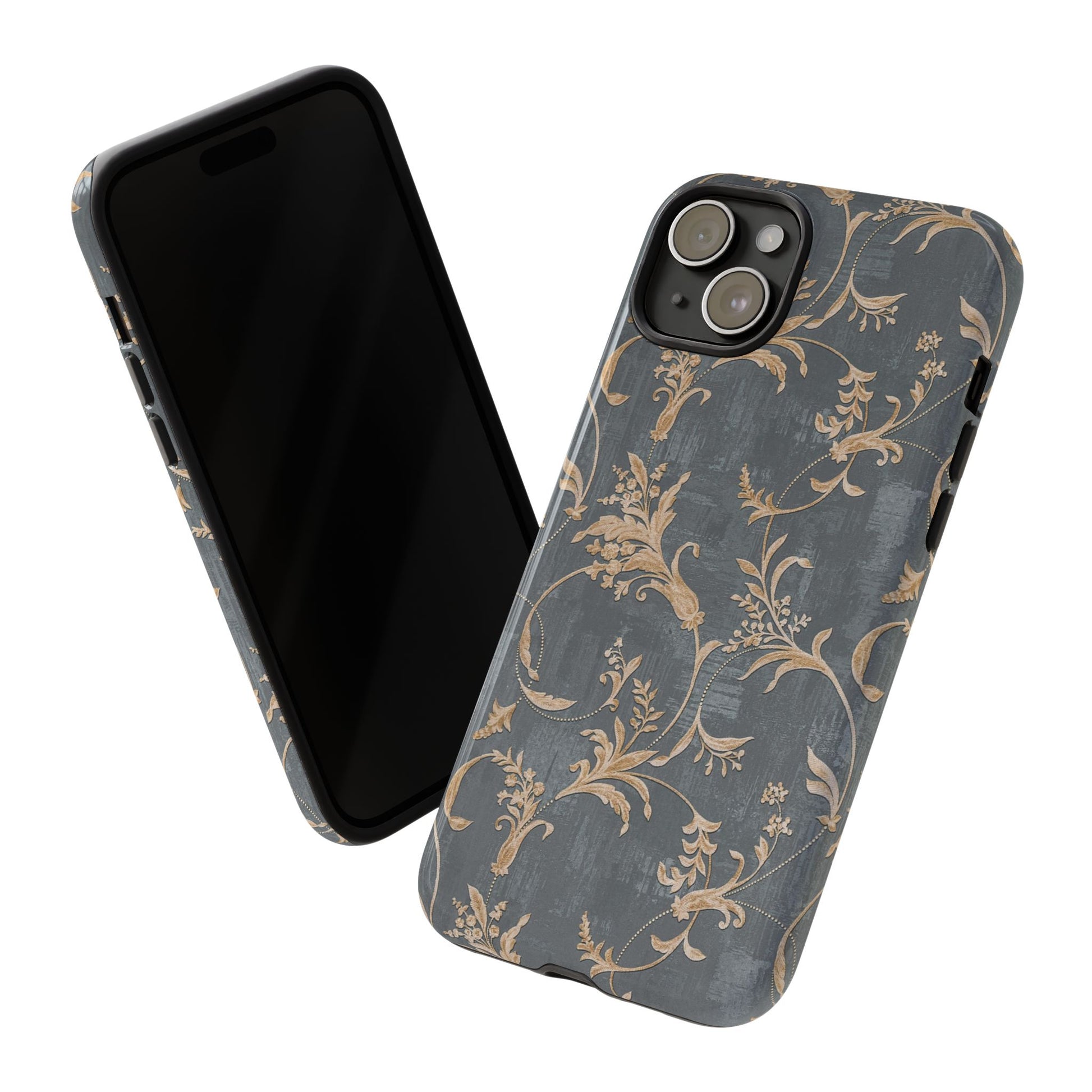 Old-Fashioned Flower Phone Case – Aesthetic Protective Cover for iPhone & Samsung - JGUS