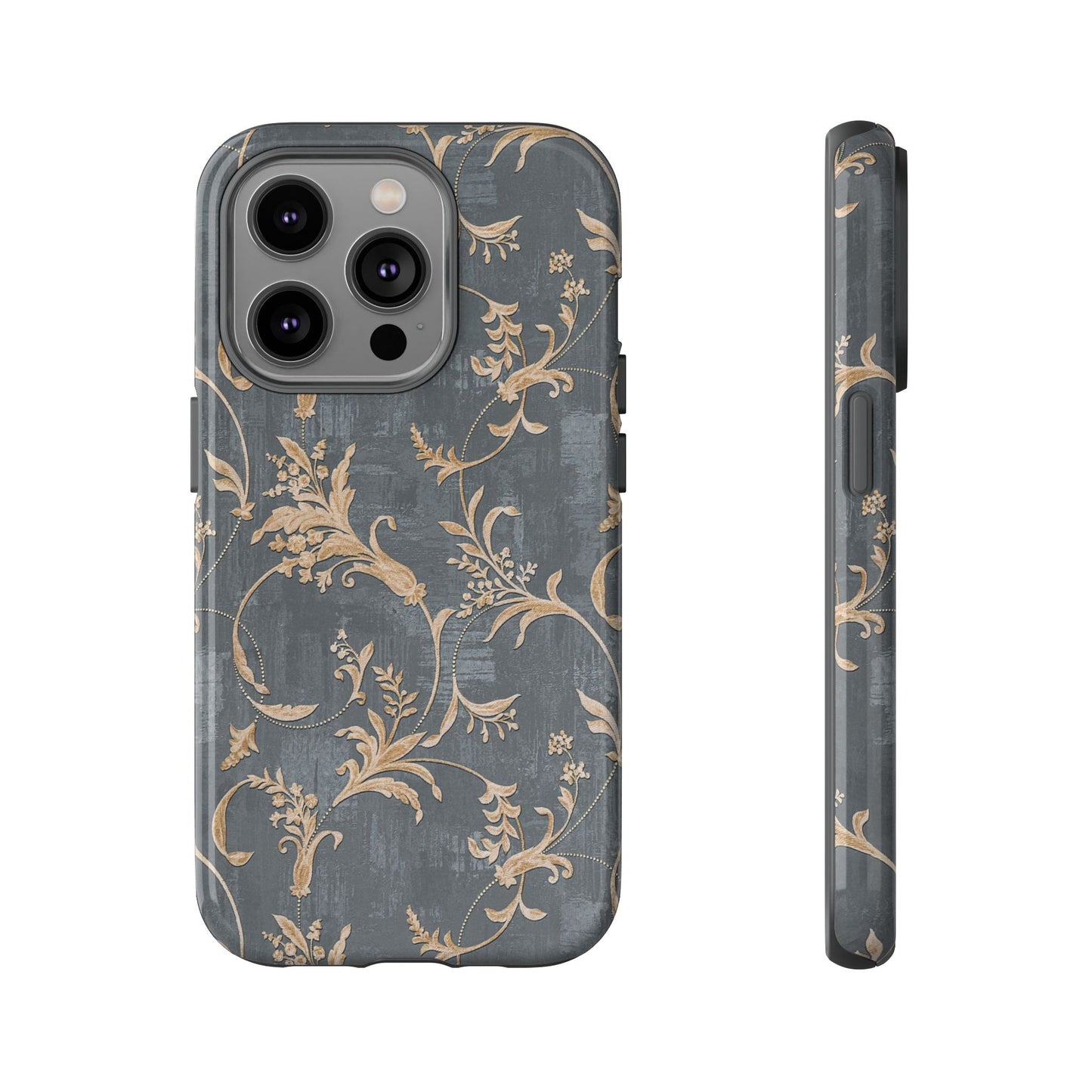 Old-Fashioned Flower Phone Case – Aesthetic Protective Cover for iPhone & Samsung - JGUS