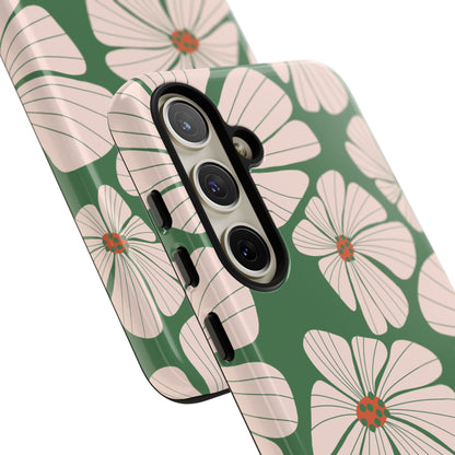 Retro Floral Abstract Phone Case – Vintage 70s & 80s Aesthetic for iPhone & Samsung - JGUS