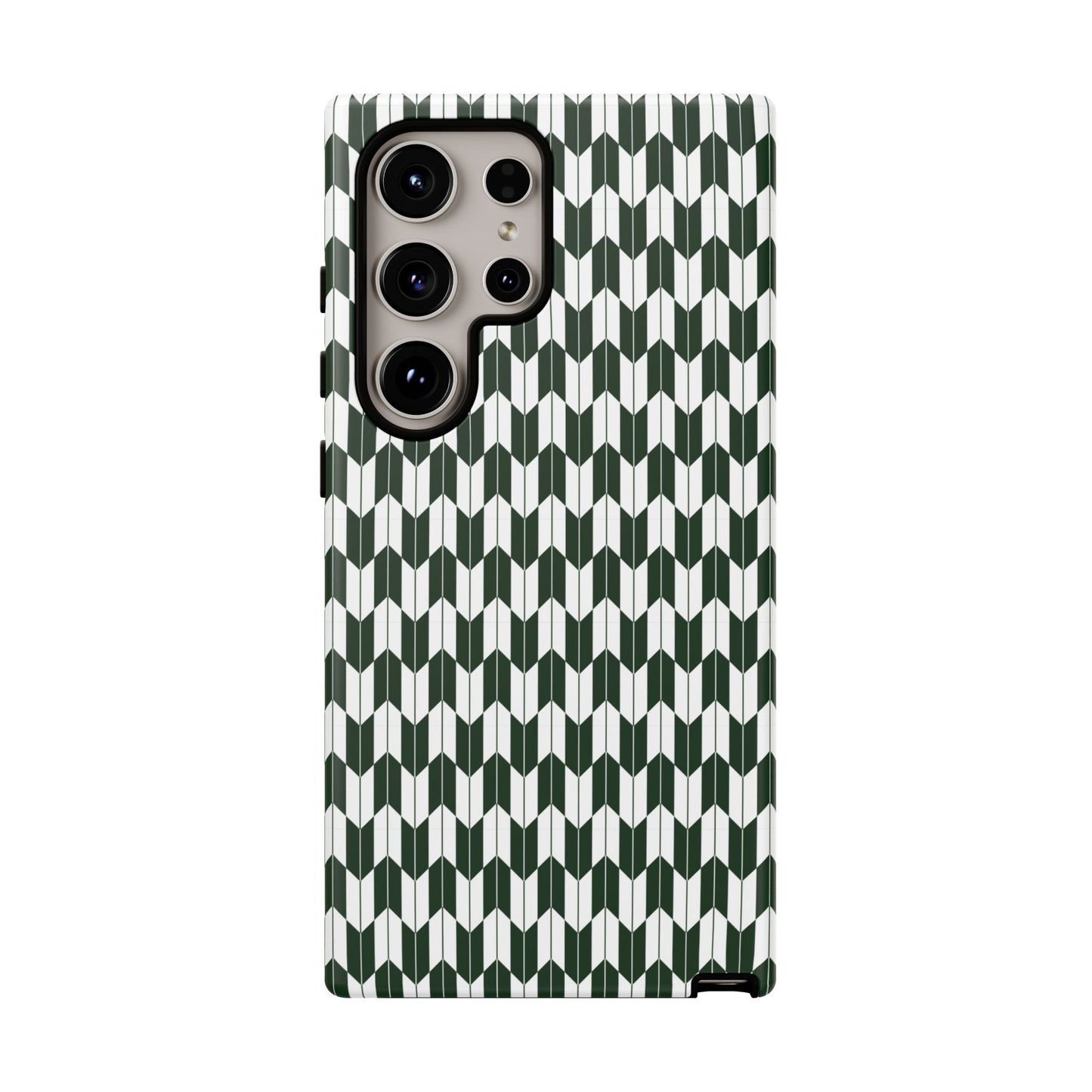 Green Harmony Geometric Phone Case – Durable, Slim, and MagSafe Compatible - JGUS