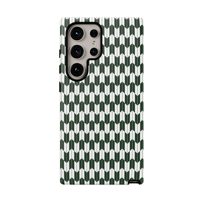 Green Harmony Geometric Phone Case – Durable, Slim, and MagSafe Compatible - JGUS