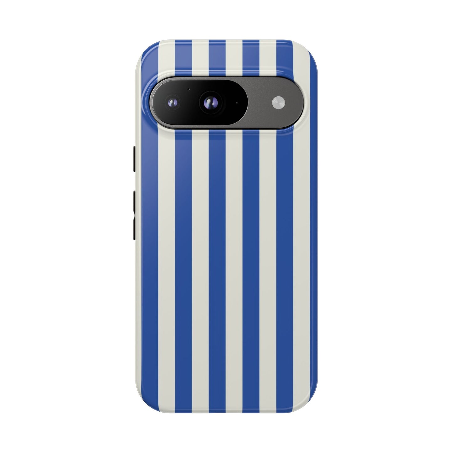 Title: Blue & White Stripe Phone Case – Classic Nautical Pattern for iPhone & Samsung - JGUS