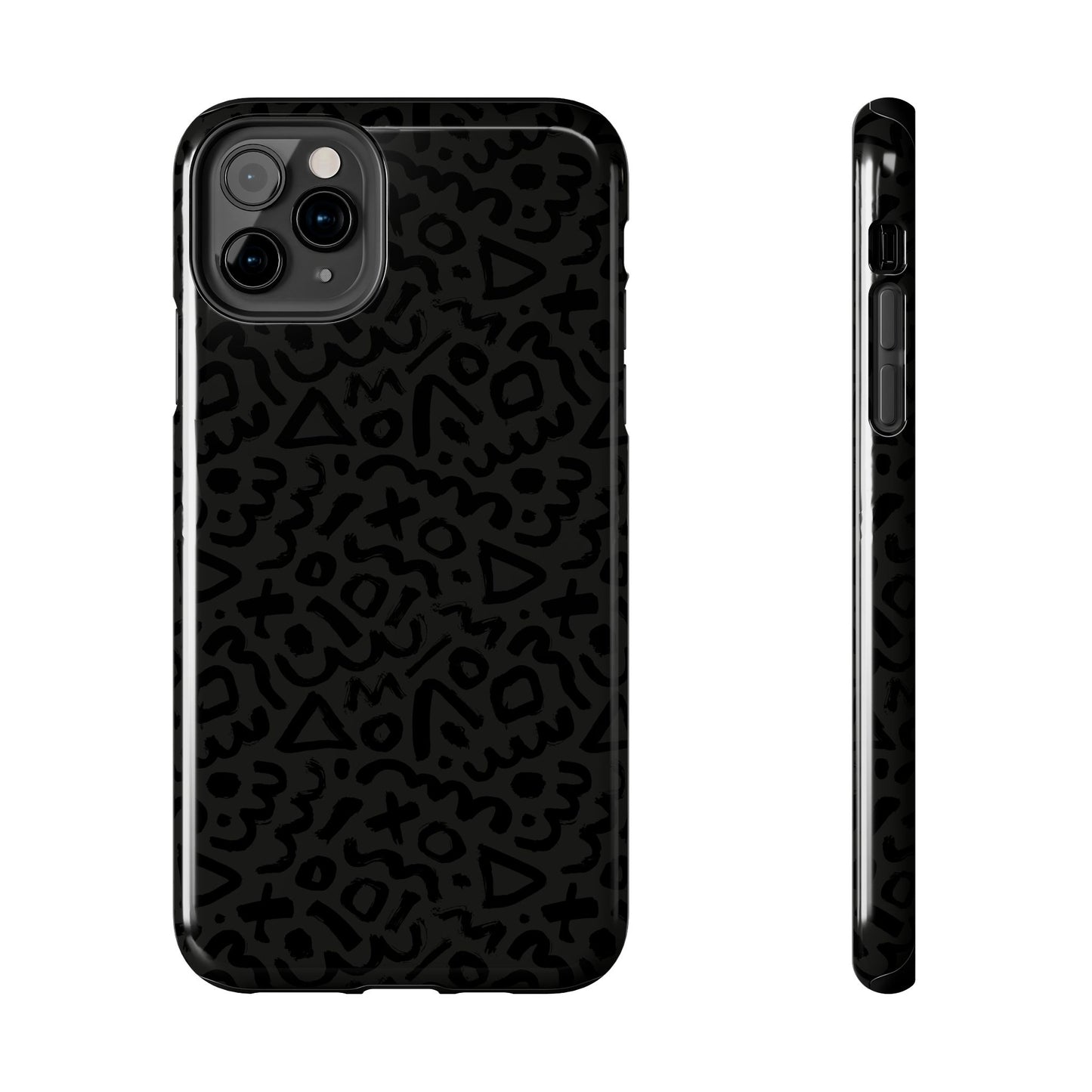 Retro Geometric Vibes Phone Case – 80s 90s Vintage Abstract Pattern for iPhone & Samsung