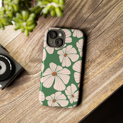 Retro Floral Abstract Phone Case – Vintage 70s & 80s Aesthetic for iPhone & Samsung - JGUS