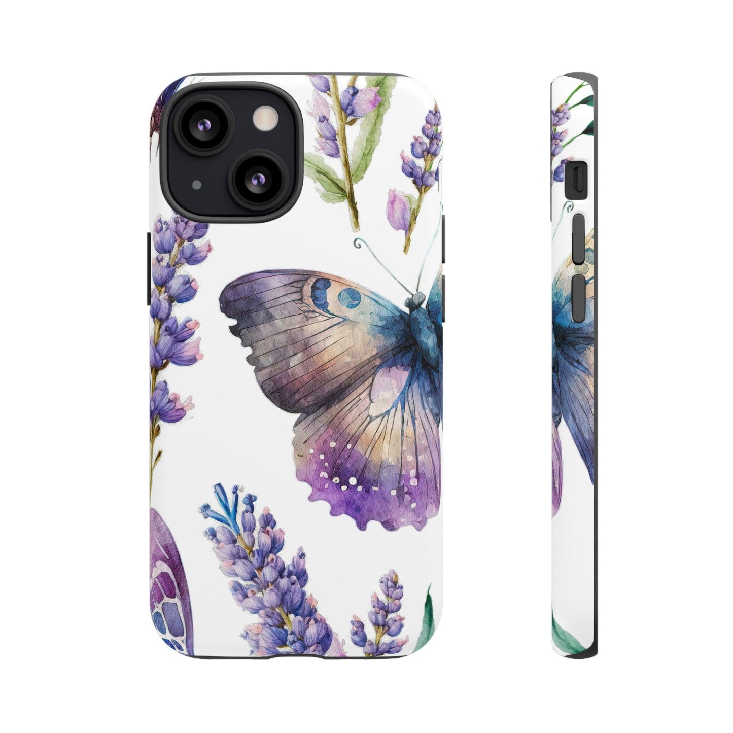 Lavender Butterfly Protective Phone Case