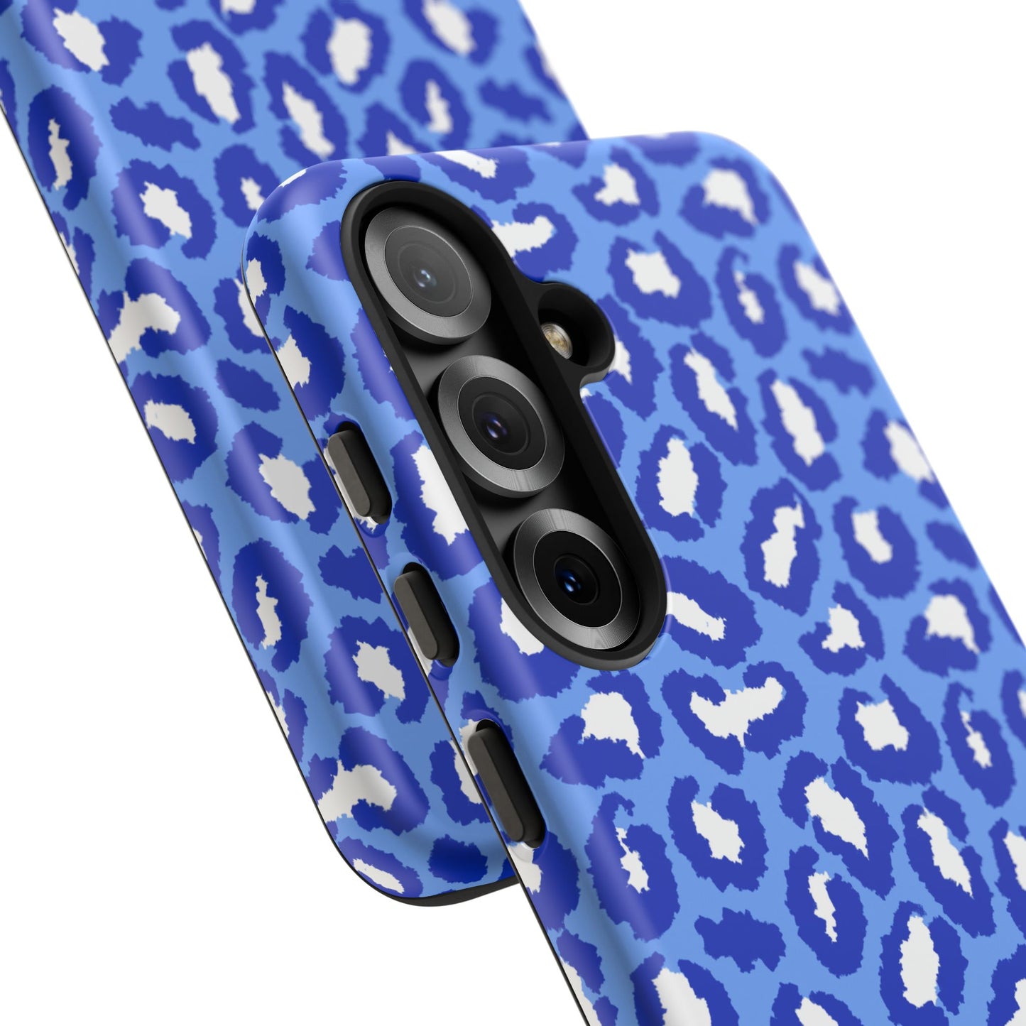 Leopard Vibes - Blue Edition Phone Case for iPhone & Samsung - Stylish & Durable Animal Print Case - JGUS