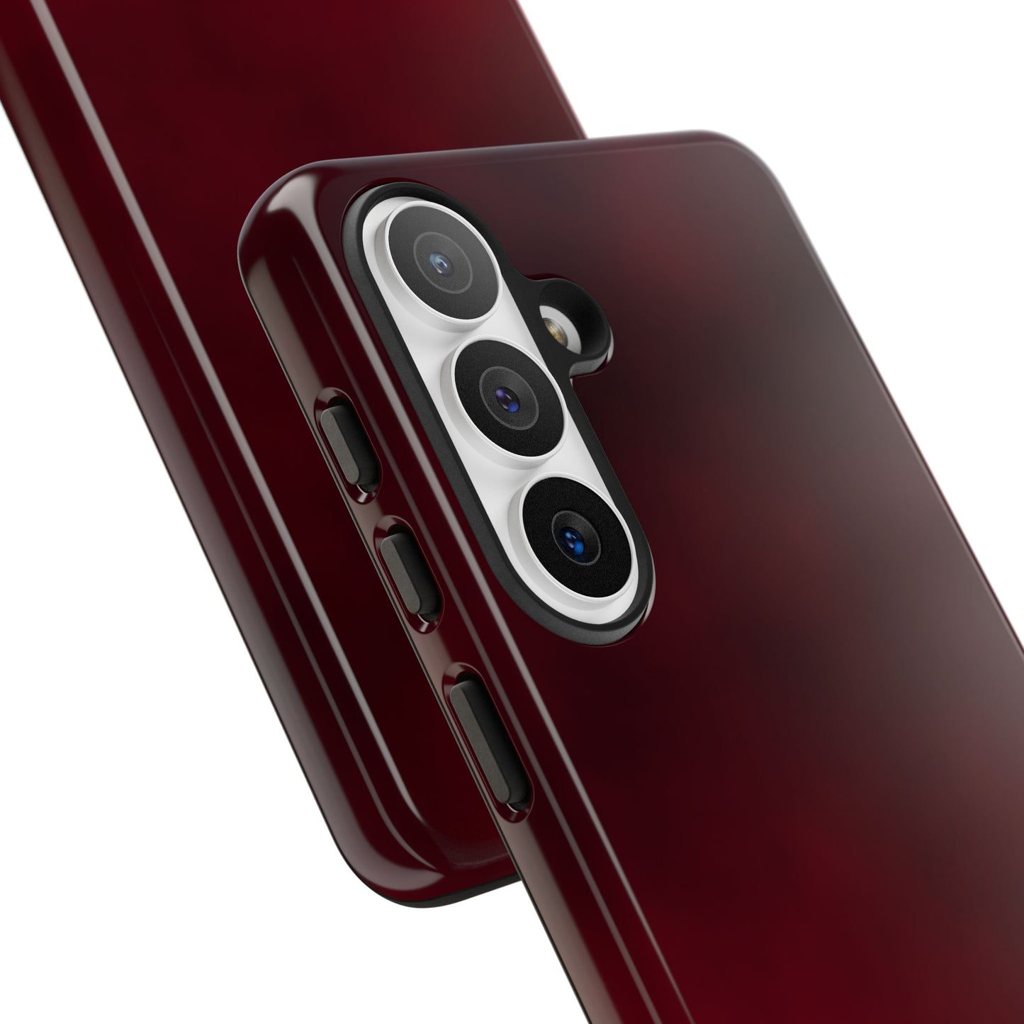 Vintage Burgundy Cherry Phone Case – Elegant Floral Design for iPhone 17 & Samsung Galaxy | Tough Protective Cover - JGUS