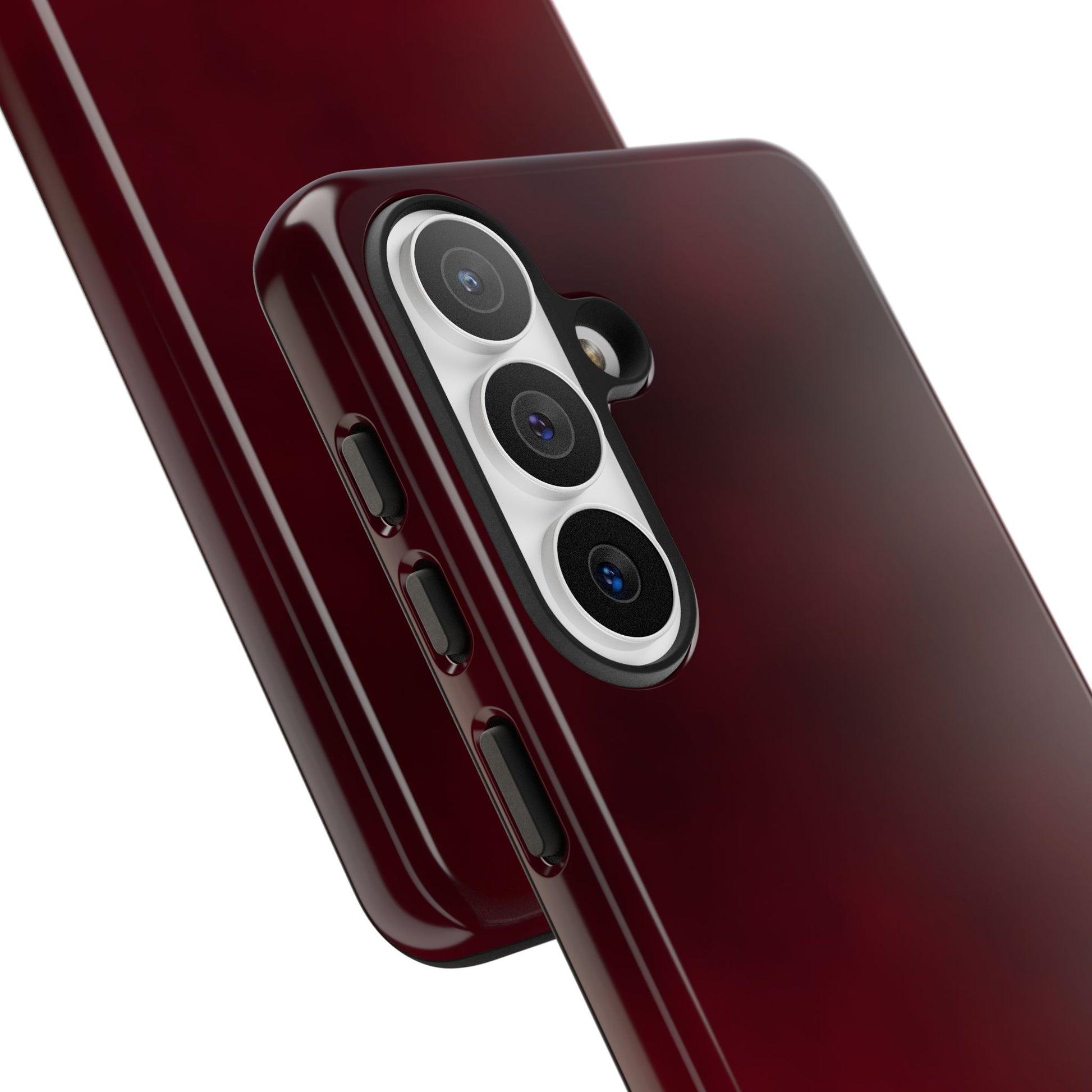 Vintage Burgundy Cherry Phone Case – Elegant Floral Design for iPhone 17 & Samsung Galaxy | Tough Protective Cover - JGUS