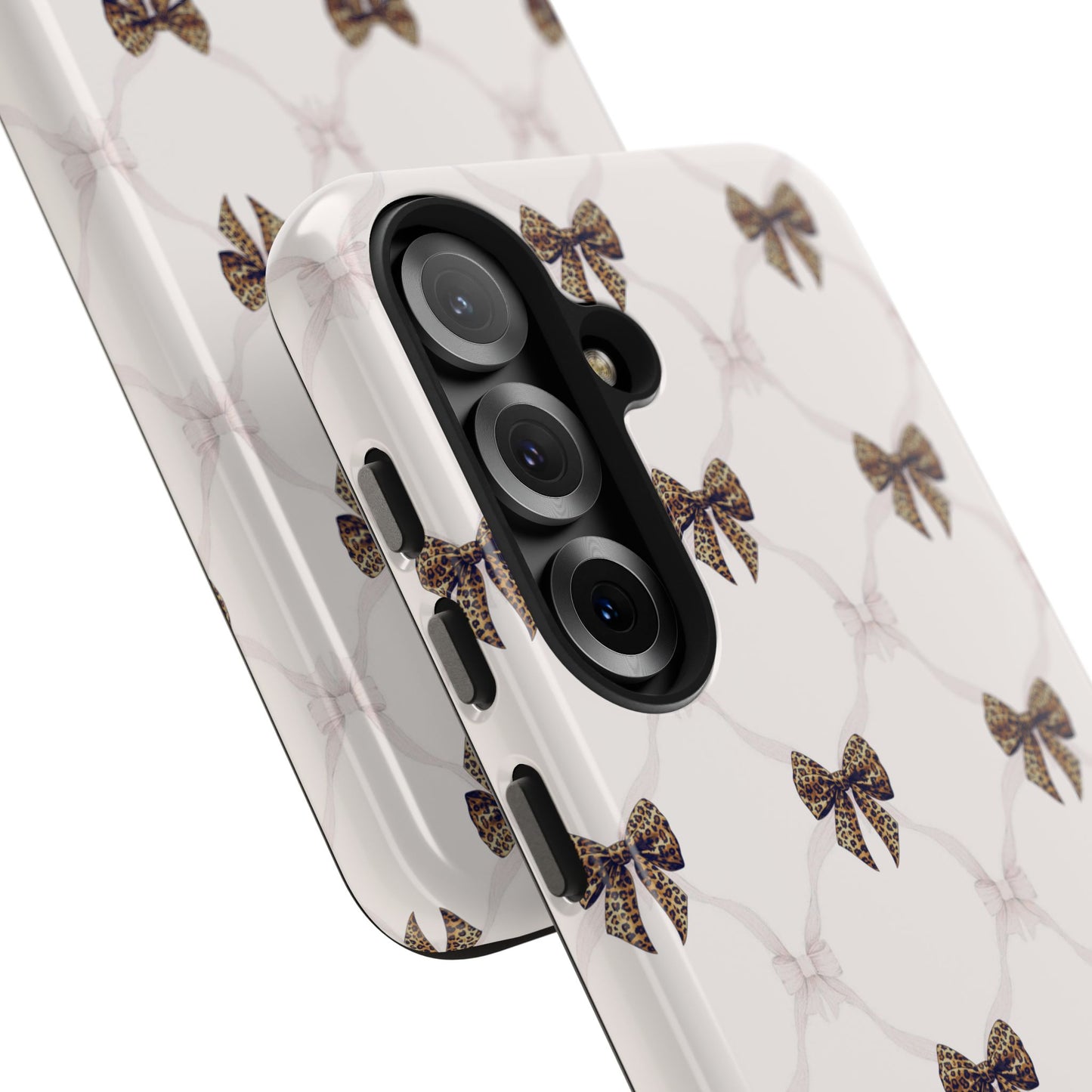 Chic Bow Pattern Phone Case | Elegant Clear Protective Case | Stylish iPhone & Samsung Cover