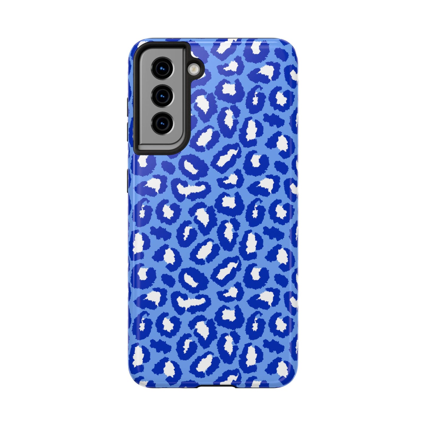 Leopard Vibes - Blue Edition Phone Case for iPhone & Samsung - Stylish & Durable Animal Print Case