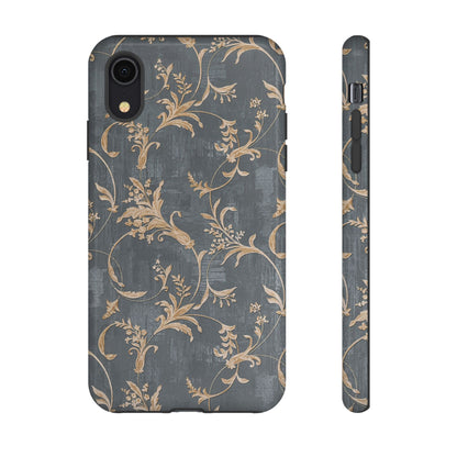 Old-Fashioned Flower Phone Case – Aesthetic Protective Cover for iPhone & Samsung - JGUS