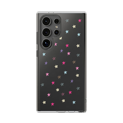 Star Pattern Clear Phone Case