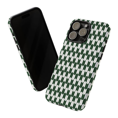 Green Harmony Geometric Phone Case – Durable, Slim, and MagSafe Compatible - JGUS