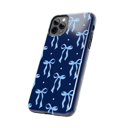 Bows and Blues Phone Case – Cute & Durable Bow Print Case for iPhone & Samsung