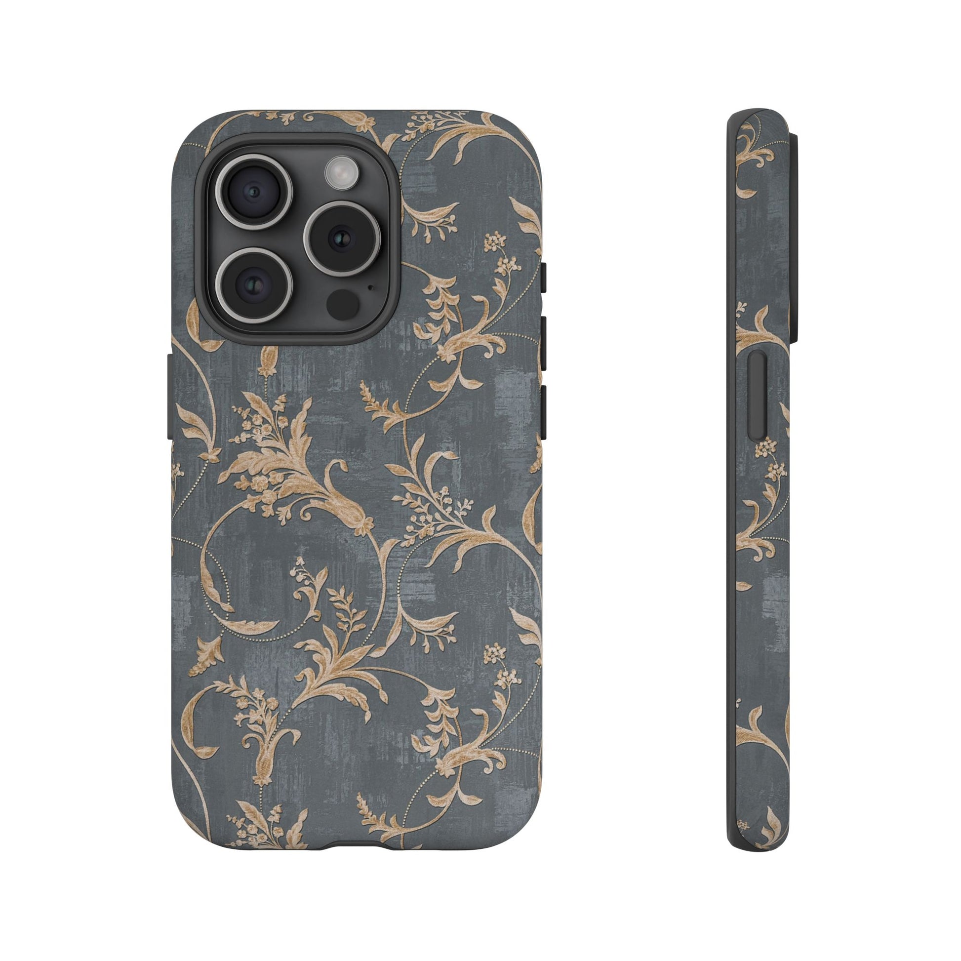 Old-Fashioned Flower Phone Case – Aesthetic Protective Cover for iPhone & Samsung - JGUS