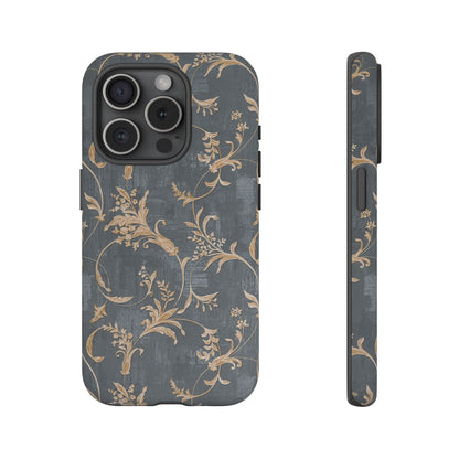 Old-Fashioned Flower Phone Case – Aesthetic Protective Cover for iPhone & Samsung - JGUS