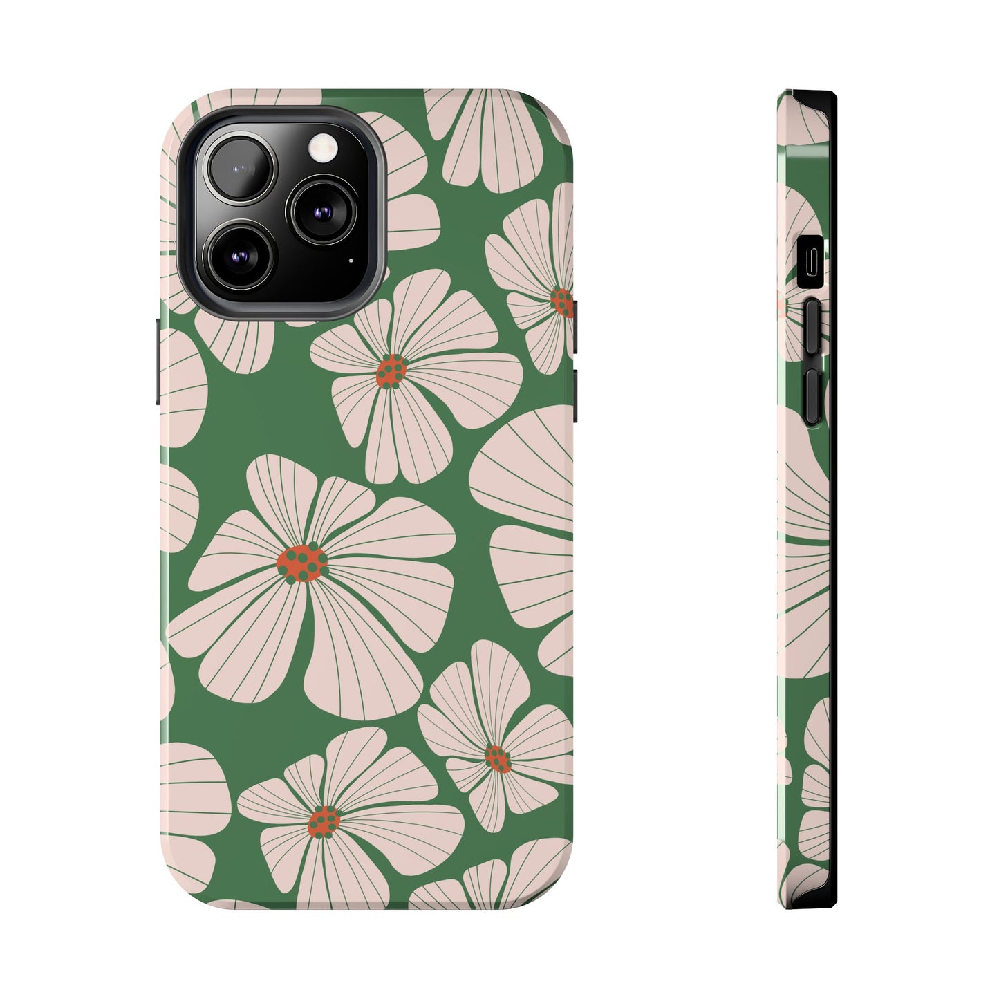 Retro Floral Abstract Phone Case – Vintage 70s & 80s Aesthetic for iPhone & Samsung
